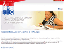 Tablet Screenshot of abc-opleiding.com